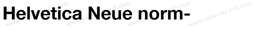Helvetica Neue norm字体转换
